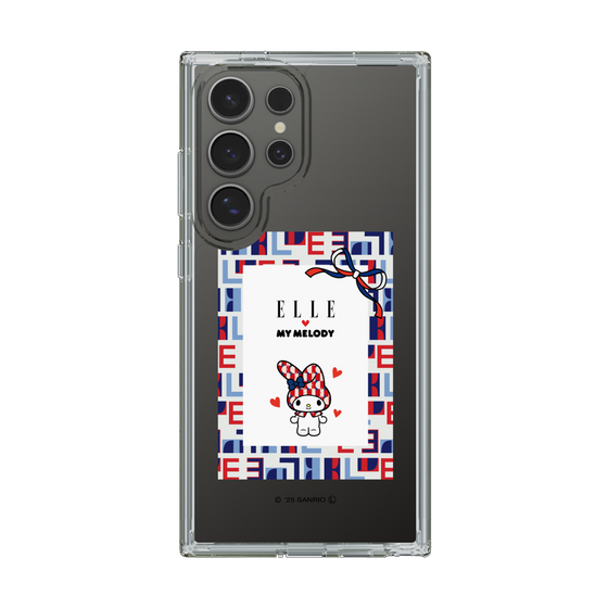 スリムプロテクションケース［ ELLE×マイメロディ＆クロミ - トリコロールカラーグラフィック5 ］
