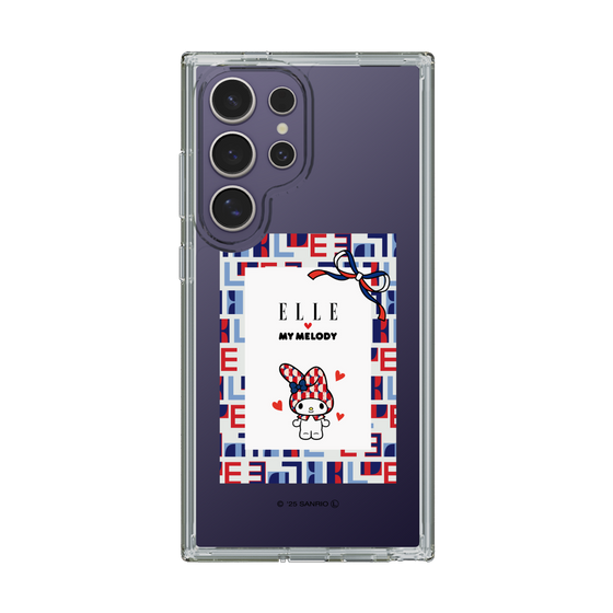 スリムプロテクションケース［ ELLE×マイメロディ＆クロミ - トリコロールカラーグラフィック5 ］