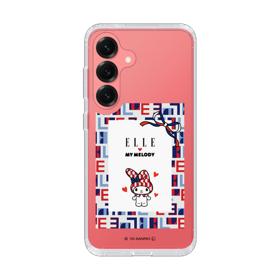 スリムプロテクションケース［ ELLE×マイメロディ＆クロミ - トリコロールカラーグラフィック5 ］