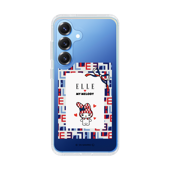 スリムプロテクションケース［ ELLE×マイメロディ＆クロミ - トリコロールカラーグラフィック5 ］
