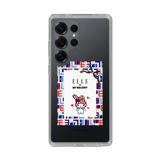 スリムプロテクションケース［ ELLE×マイメロディ＆クロミ - トリコロールカラーグラフィック5 ］
