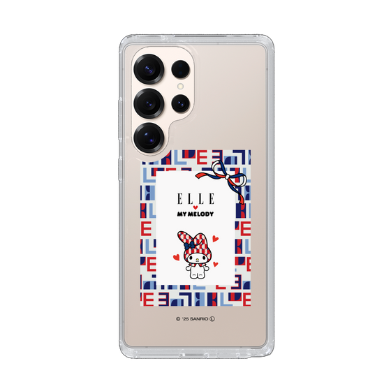 スリムプロテクションケース［ ELLE×マイメロディ＆クロミ - トリコロールカラーグラフィック5 ］