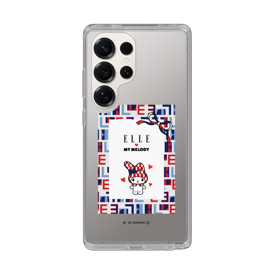 スリムプロテクションケース［ ELLE×マイメロディ＆クロミ - トリコロールカラーグラフィック5 ］