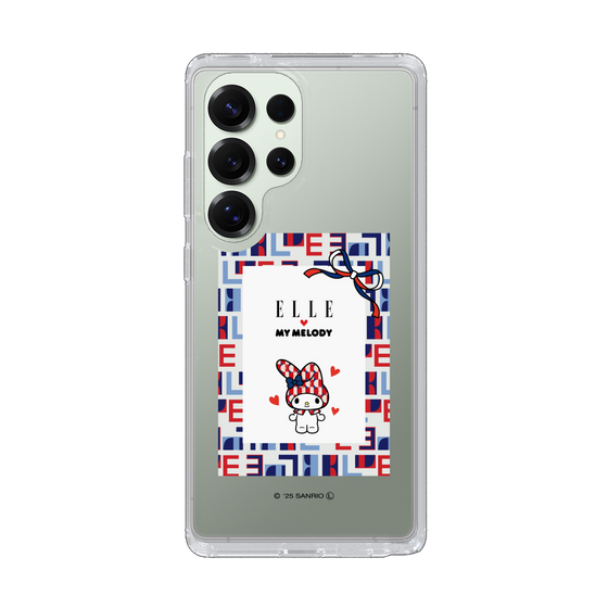 スリムプロテクションケース［ ELLE×マイメロディ＆クロミ - トリコロールカラーグラフィック5 ］
