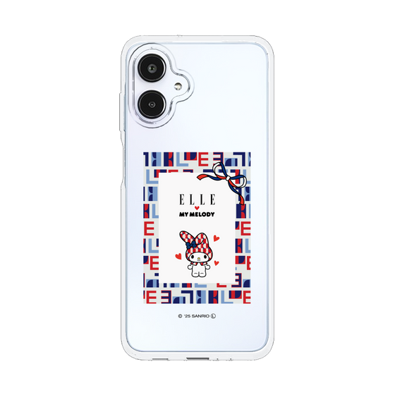 スリムプロテクションケース［ ELLE×マイメロディ＆クロミ - トリコロールカラーグラフィック5 ］