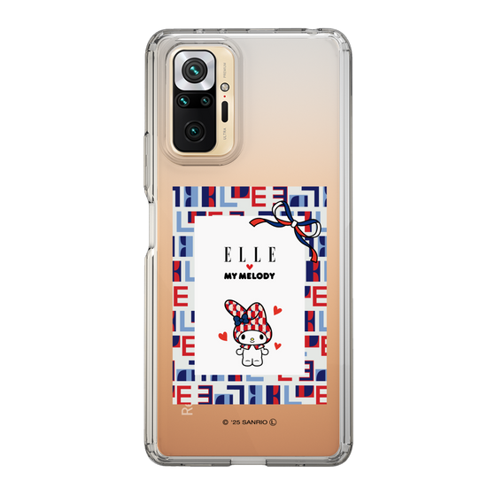 スリムプロテクションケース［ ELLE×マイメロディ＆クロミ - トリコロールカラーグラフィック5 ］