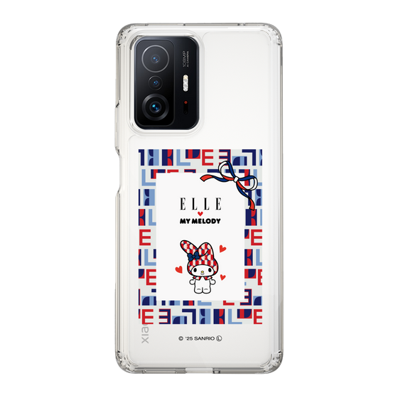 スリムプロテクションケース［ ELLE×マイメロディ＆クロミ - トリコロールカラーグラフィック5 ］