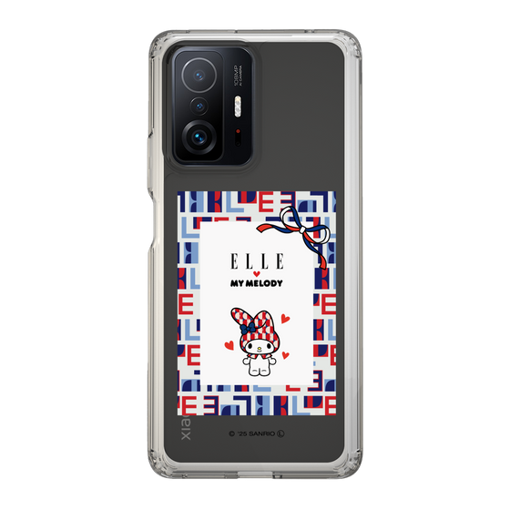 スリムプロテクションケース［ ELLE×マイメロディ＆クロミ - トリコロールカラーグラフィック5 ］