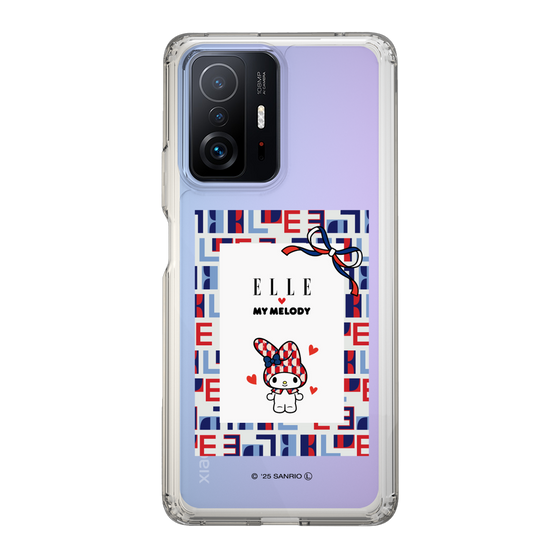 スリムプロテクションケース［ ELLE×マイメロディ＆クロミ - トリコロールカラーグラフィック5 ］