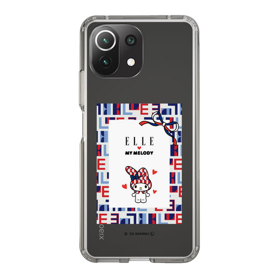 スリムプロテクションケース［ ELLE×マイメロディ＆クロミ - トリコロールカラーグラフィック5 ］