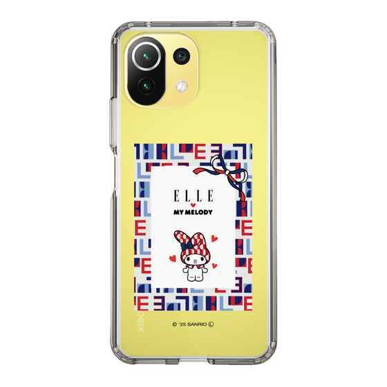 スリムプロテクションケース［ ELLE×マイメロディ＆クロミ - トリコロールカラーグラフィック5 ］