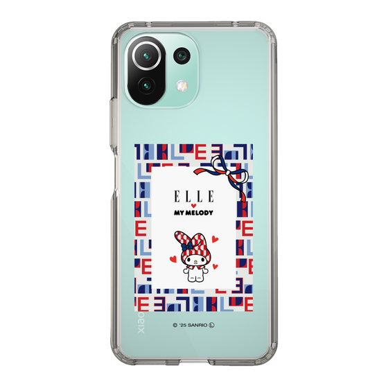 スリムプロテクションケース［ ELLE×マイメロディ＆クロミ - トリコロールカラーグラフィック5 ］