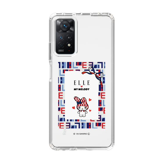 スリムプロテクションケース［ ELLE×マイメロディ＆クロミ - トリコロールカラーグラフィック5 ］