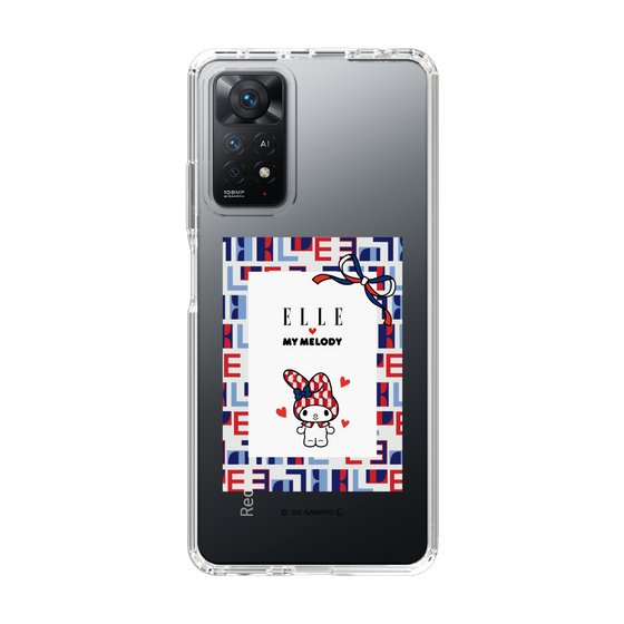 スリムプロテクションケース［ ELLE×マイメロディ＆クロミ - トリコロールカラーグラフィック5 ］