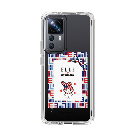 スリムプロテクションケース［ ELLE×マイメロディ＆クロミ - トリコロールカラーグラフィック5 ］