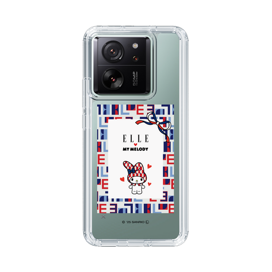 スリムプロテクションケース［ ELLE×マイメロディ＆クロミ - トリコロールカラーグラフィック5 ］