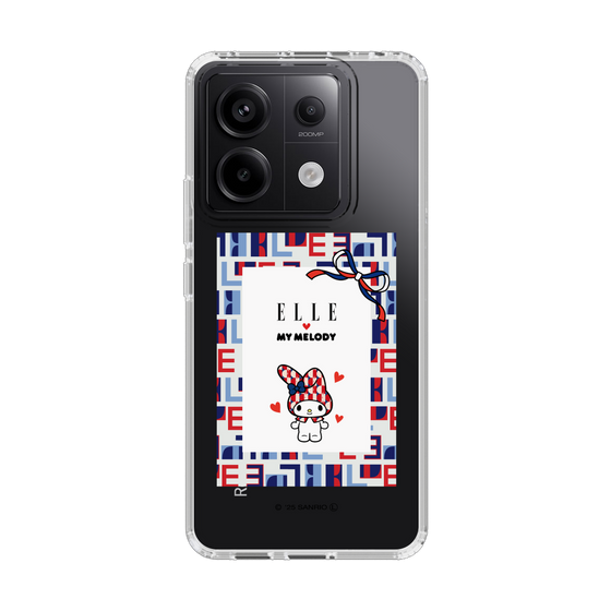 スリムプロテクションケース［ ELLE×マイメロディ＆クロミ - トリコロールカラーグラフィック5 ］
