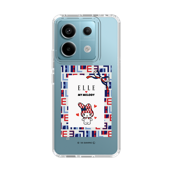 スリムプロテクションケース［ ELLE×マイメロディ＆クロミ - トリコロールカラーグラフィック5 ］