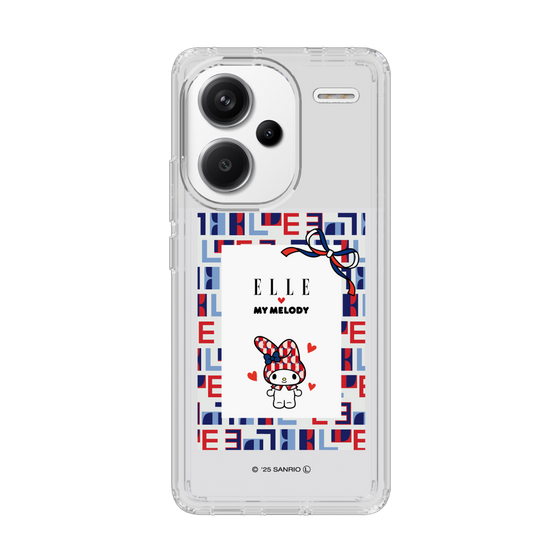 スリムプロテクションケース［ ELLE×マイメロディ＆クロミ - トリコロールカラーグラフィック5 ］