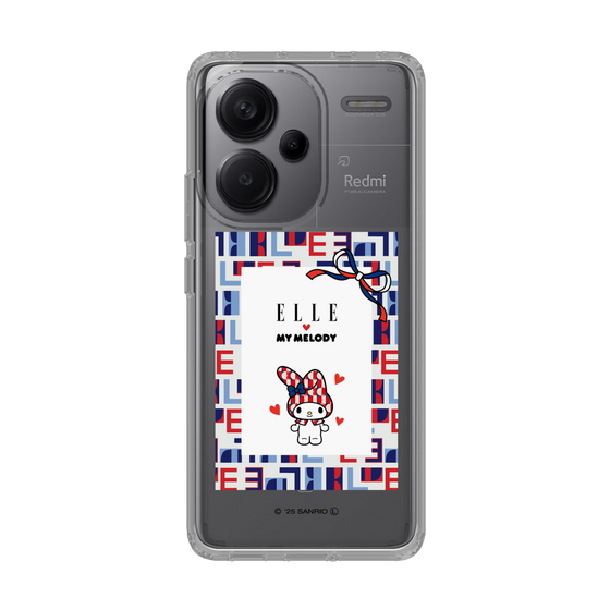 スリムプロテクションケース［ ELLE×マイメロディ＆クロミ - トリコロールカラーグラフィック5 ］