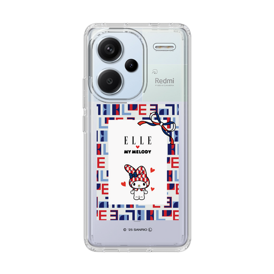 スリムプロテクションケース［ ELLE×マイメロディ＆クロミ - トリコロールカラーグラフィック5 ］