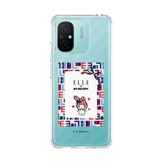 スリムプロテクションケース［ ELLE×マイメロディ＆クロミ - トリコロールカラーグラフィック5 ］