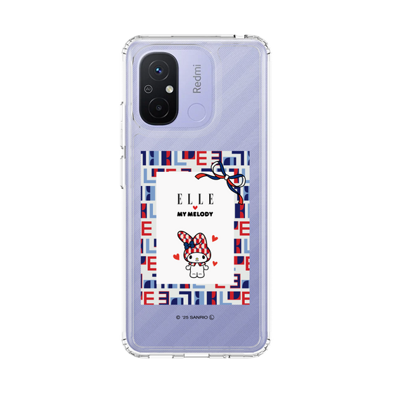 スリムプロテクションケース［ ELLE×マイメロディ＆クロミ - トリコロールカラーグラフィック5 ］