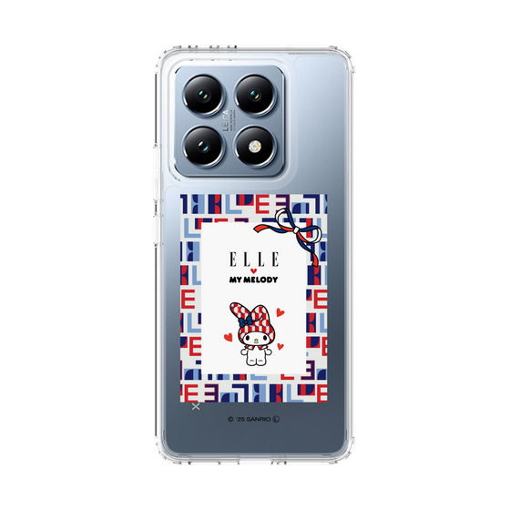 スリムプロテクションケース［ ELLE×マイメロディ＆クロミ - トリコロールカラーグラフィック5 ］