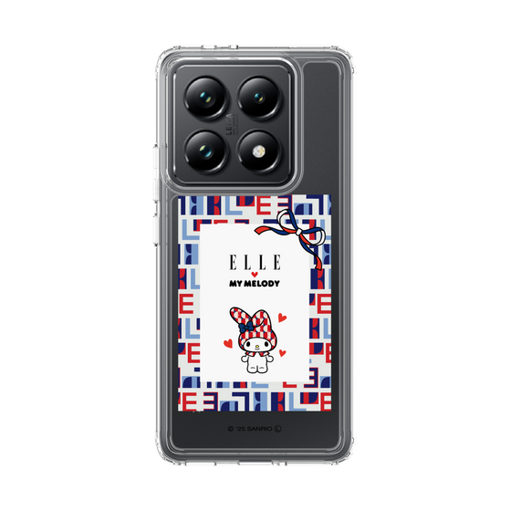 スリムプロテクションケース［ ELLE×マイメロディ＆クロミ - トリコロールカラーグラフィック5 ］