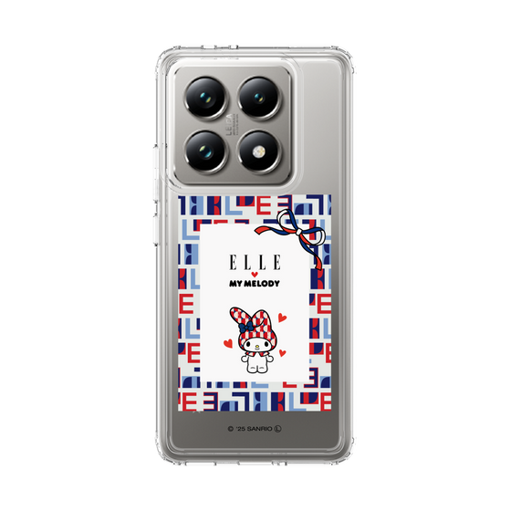 スリムプロテクションケース［ ELLE×マイメロディ＆クロミ - トリコロールカラーグラフィック5 ］