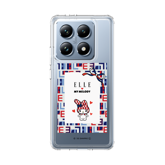 スリムプロテクションケース［ ELLE×マイメロディ＆クロミ - トリコロールカラーグラフィック5 ］