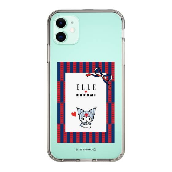 スリムプロテクションケース［ ELLE×マイメロディ＆クロミ - トリコロールカラーグラフィック6 ］