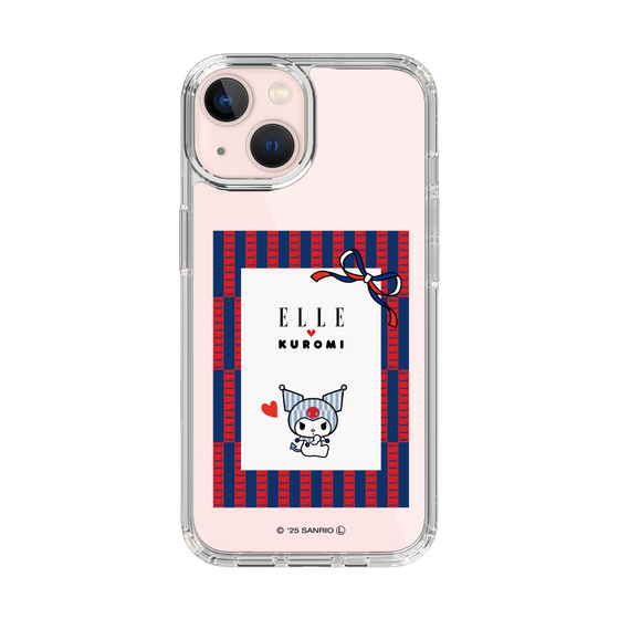 スリムプロテクションケース［ ELLE×マイメロディ＆クロミ - トリコロールカラーグラフィック6 ］