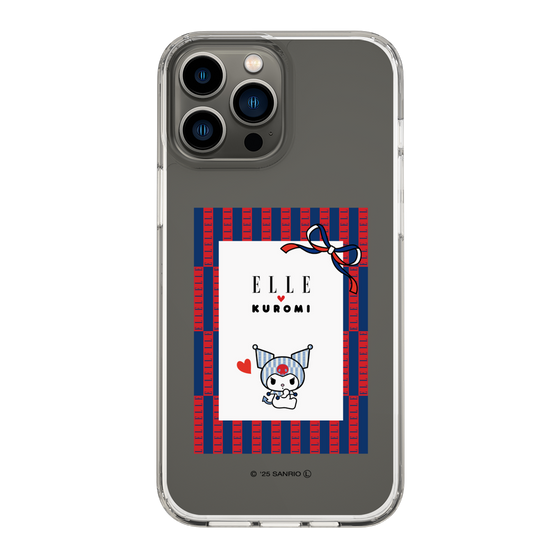 スリムプロテクションケース［ ELLE×マイメロディ＆クロミ - トリコロールカラーグラフィック6 ］