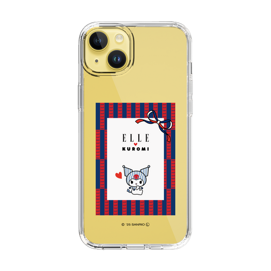 スリムプロテクションケース［ ELLE×マイメロディ＆クロミ - トリコロールカラーグラフィック6 ］