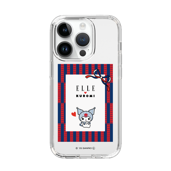 スリムプロテクションケース［ ELLE×マイメロディ＆クロミ - トリコロールカラーグラフィック6 ］