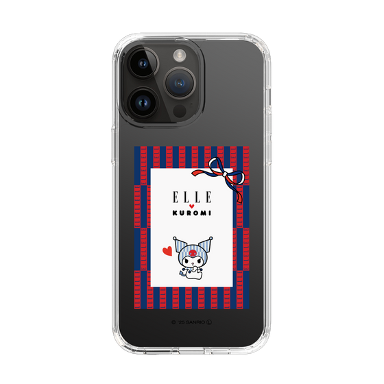 スリムプロテクションケース［ ELLE×マイメロディ＆クロミ - トリコロールカラーグラフィック6 ］