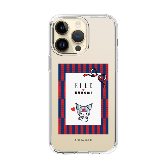 スリムプロテクションケース［ ELLE×マイメロディ＆クロミ - トリコロールカラーグラフィック6 ］