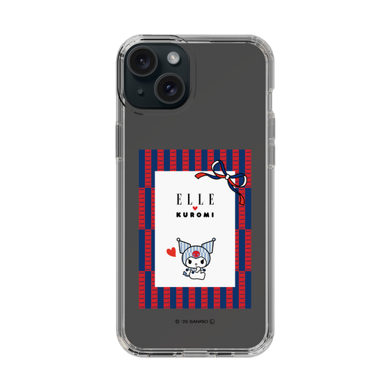 スリムプロテクションケース［ ELLE×マイメロディ＆クロミ - トリコロールカラーグラフィック6 ］