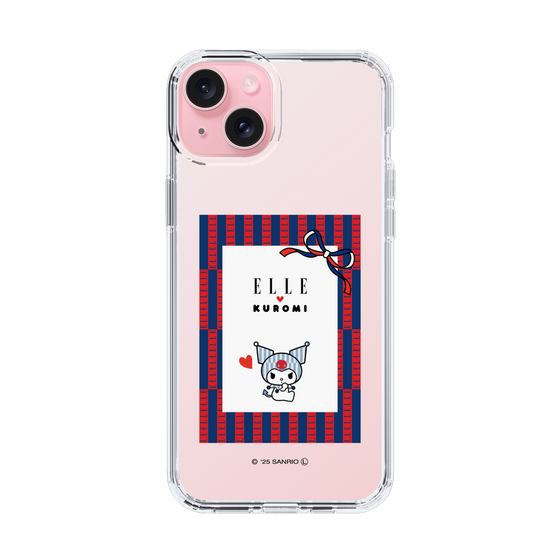 スリムプロテクションケース［ ELLE×マイメロディ＆クロミ - トリコロールカラーグラフィック6 ］