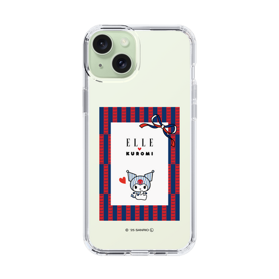 スリムプロテクションケース［ ELLE×マイメロディ＆クロミ - トリコロールカラーグラフィック6 ］