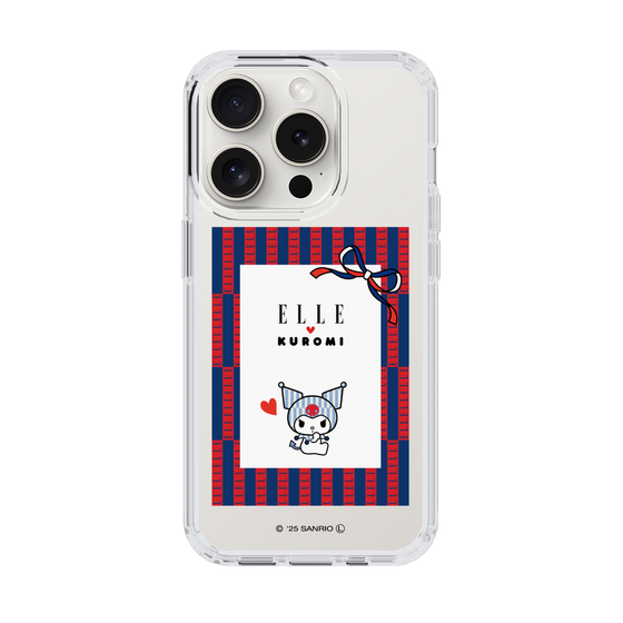 スリムプロテクションケース［ ELLE×マイメロディ＆クロミ - トリコロールカラーグラフィック6 ］