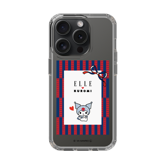 スリムプロテクションケース［ ELLE×マイメロディ＆クロミ - トリコロールカラーグラフィック6 ］