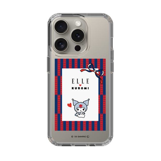 スリムプロテクションケース［ ELLE×マイメロディ＆クロミ - トリコロールカラーグラフィック6 ］