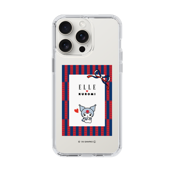 スリムプロテクションケース［ ELLE×マイメロディ＆クロミ - トリコロールカラーグラフィック6 ］
