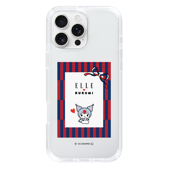 スリムプロテクションケース［ ELLE×マイメロディ＆クロミ - トリコロールカラーグラフィック6 ］