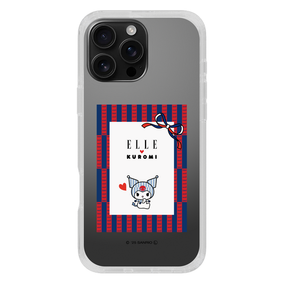 スリムプロテクションケース［ ELLE×マイメロディ＆クロミ - トリコロールカラーグラフィック6 ］