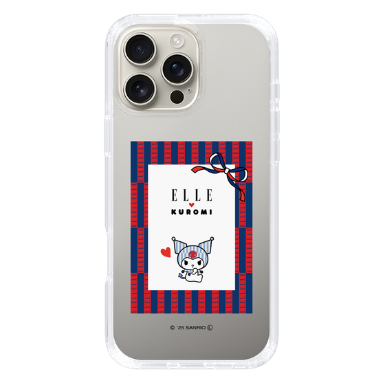 スリムプロテクションケース［ ELLE×マイメロディ＆クロミ - トリコロールカラーグラフィック6 ］