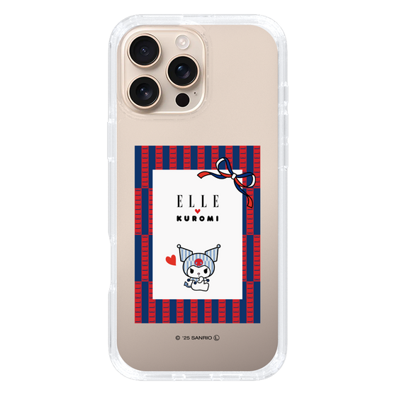 スリムプロテクションケース［ ELLE×マイメロディ＆クロミ - トリコロールカラーグラフィック6 ］