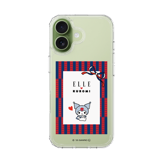 スリムプロテクションケース［ ELLE×マイメロディ＆クロミ - トリコロールカラーグラフィック6 ］